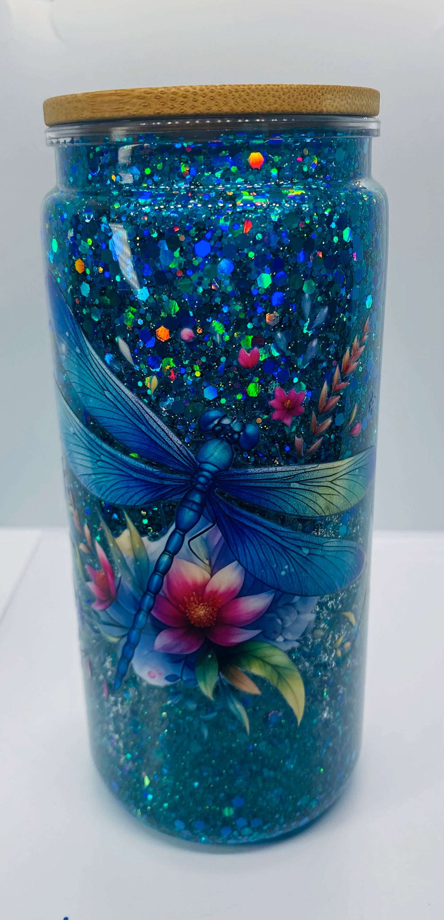Dragonfly Glitter Tumbler