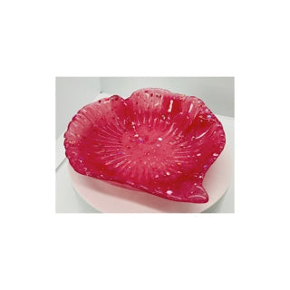 Pink Sparkle Leaf Shaped Jewelry Dish