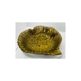 Gold Sparkle Leaf Shaped Jewelry Dish