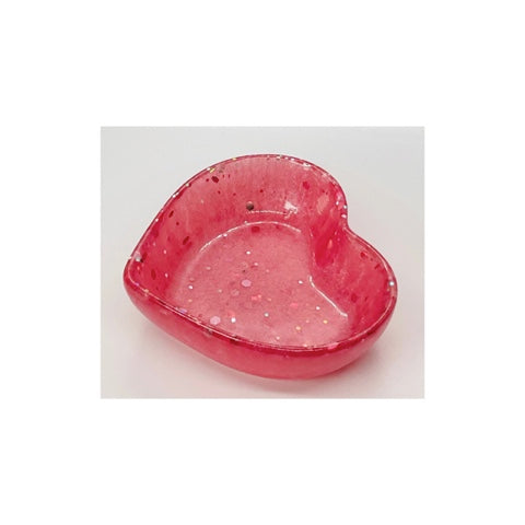Small Pink Heart Shaped Jewelry Dish