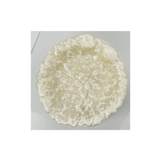 Cream Speckled Flower Jewelry Dish