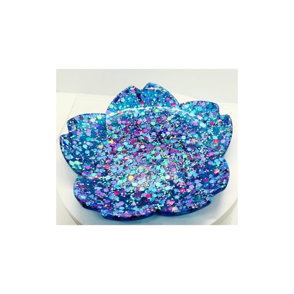 Cayn Blue Sparkle Jewelry Dish