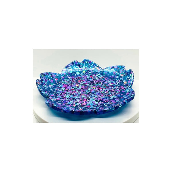 Cayn Blue Sparkle Jewelry Dish
