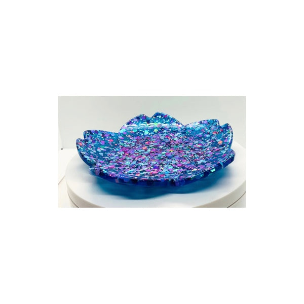 Cayn Blue Sparkle Jewelry Dish