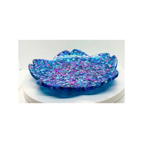 Cayn Blue Sparkle Jewelry Dish