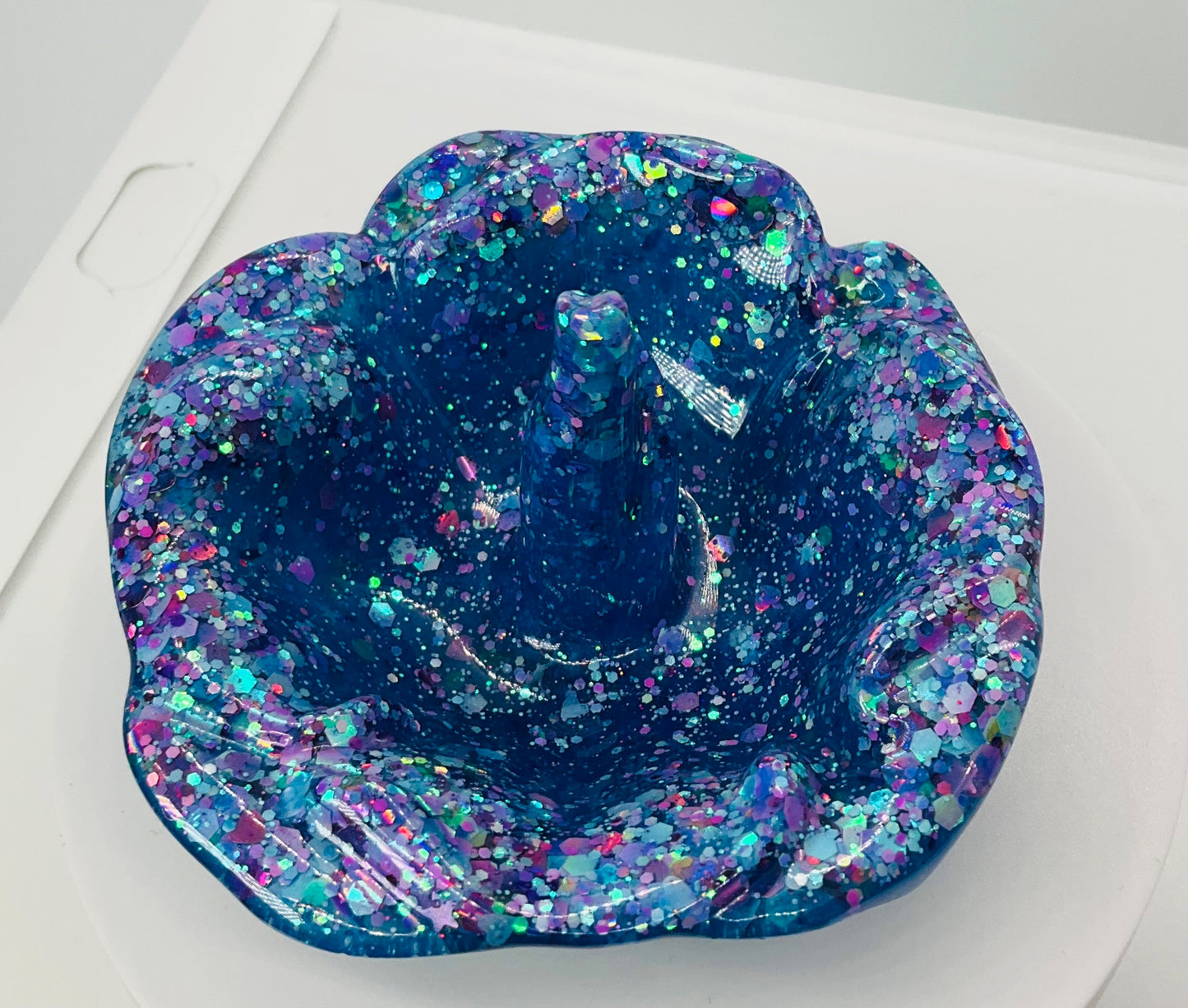 Blue Sparkle Ring Holder