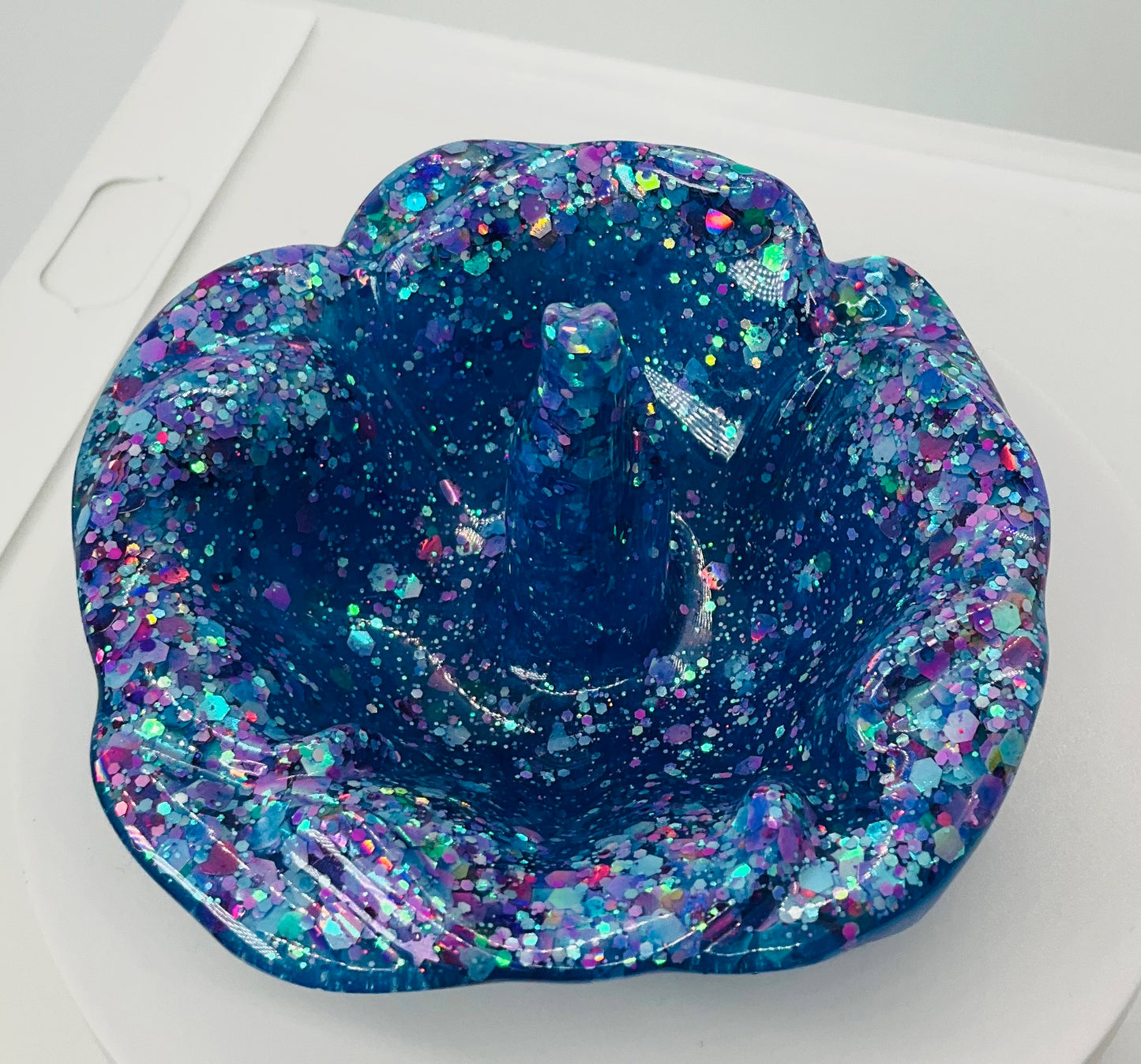 Blue Sparkle Ring Holder