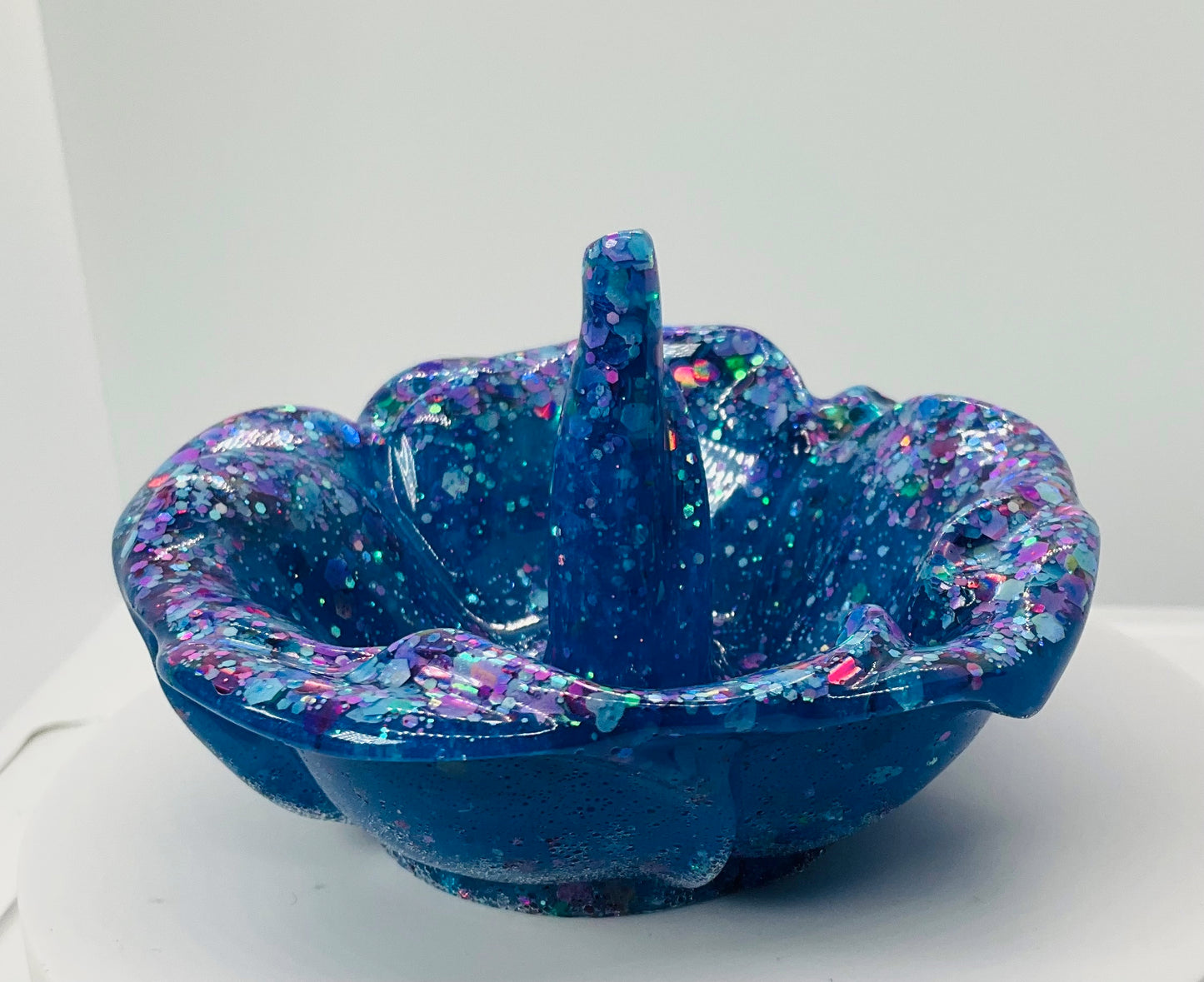 Blue Sparkle Ring Holder