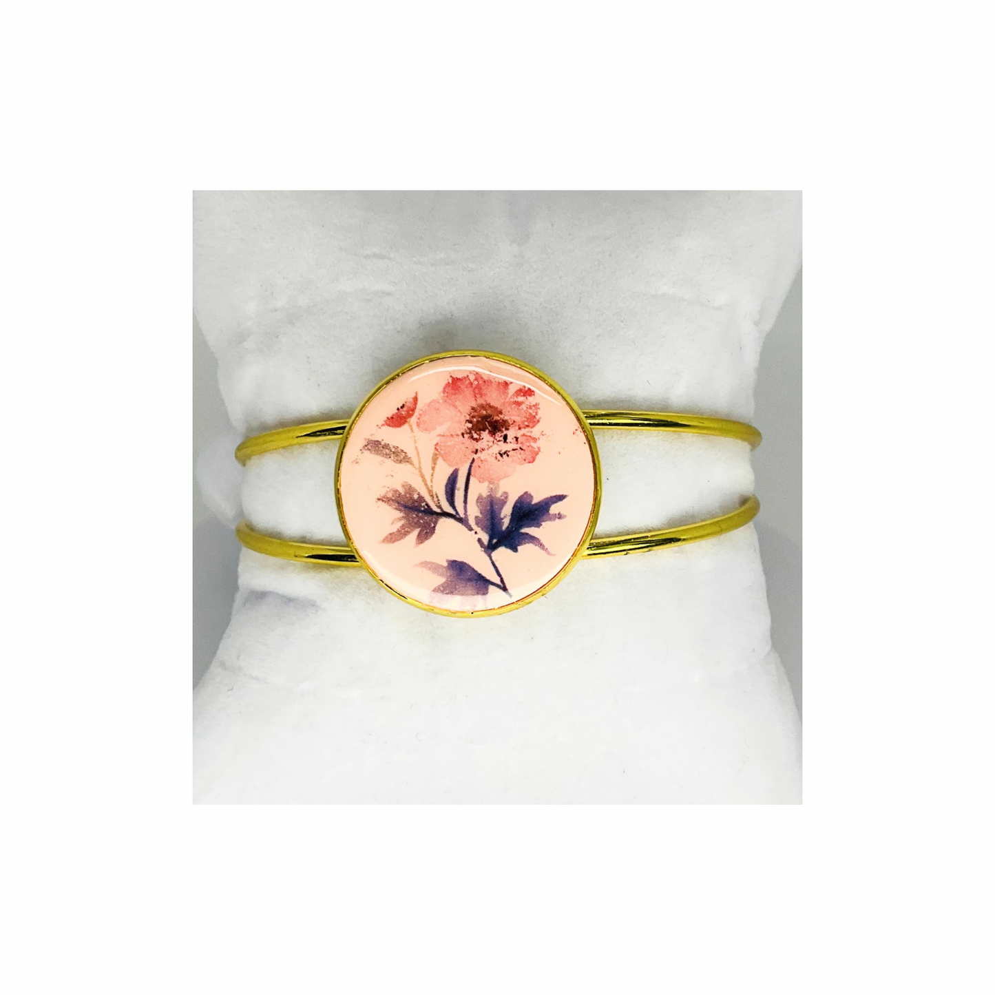 Gold Bezel Cuff Open-Back Bracelet-Crafting By BB