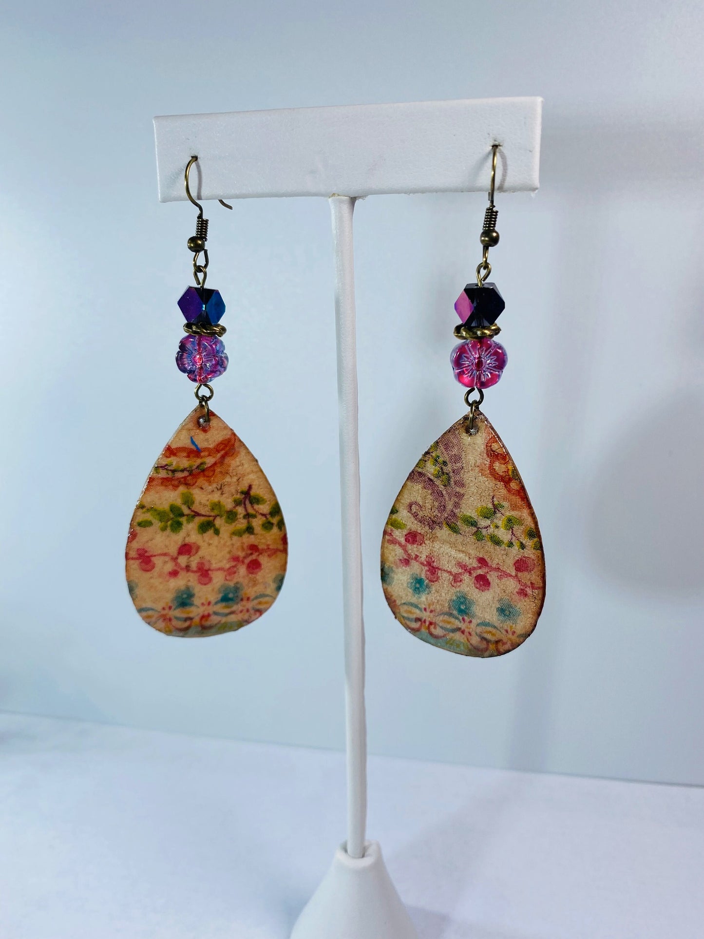 Bohemian Style Wood Dangle Earring