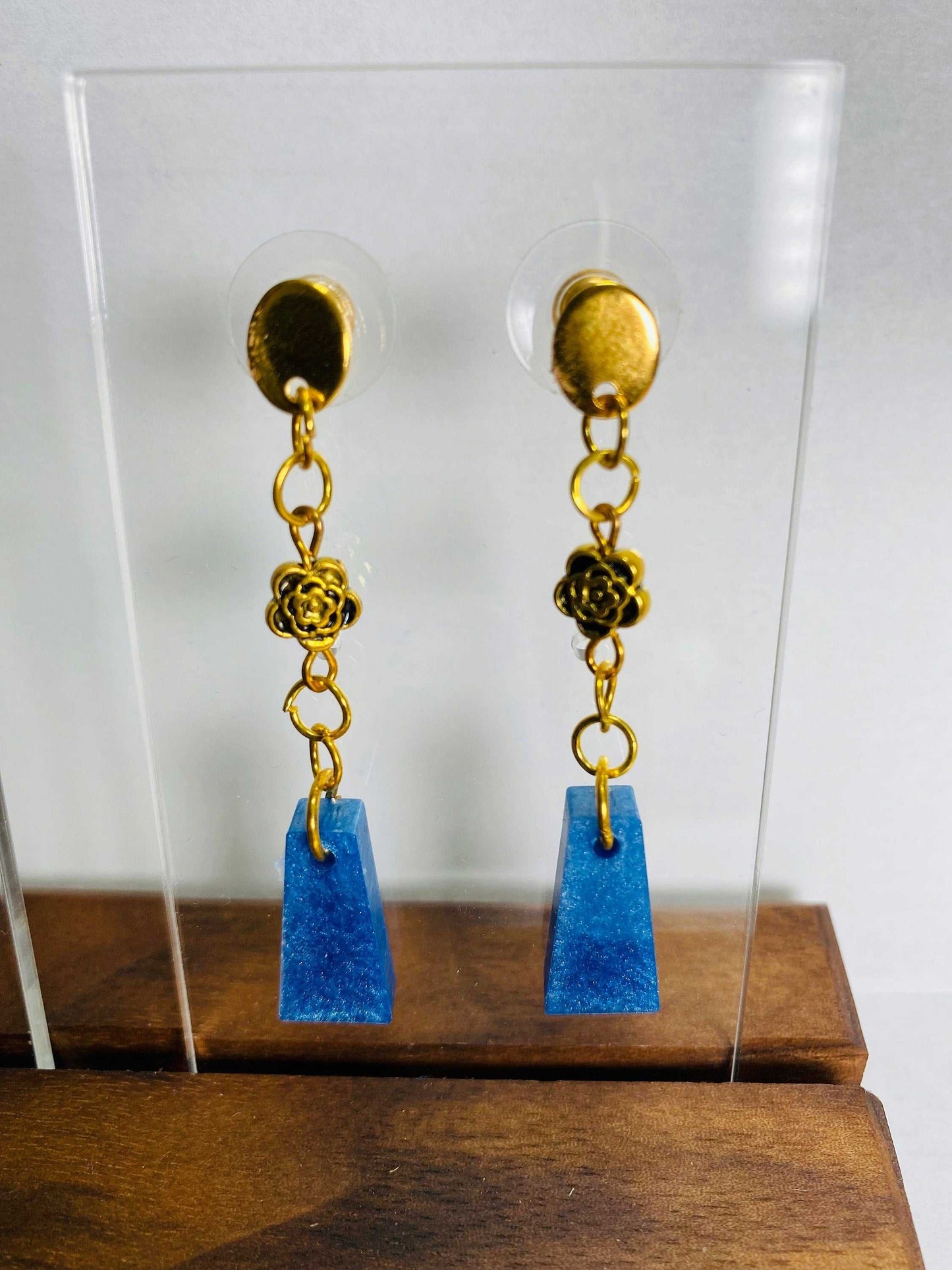 Blue Drop Earrings Stylish, Elegant Jewelry for Everyday Wear