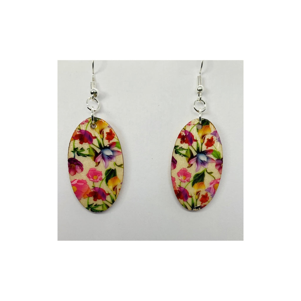Bouquet Lightweight Wood Dangle Earring