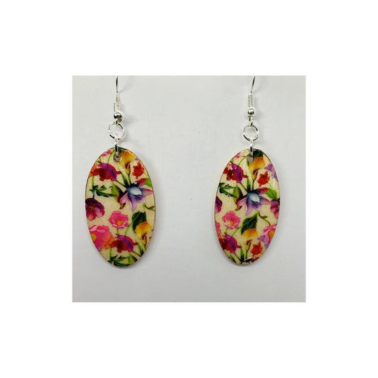 Bouquet Lightweight Wood Dangle Earring