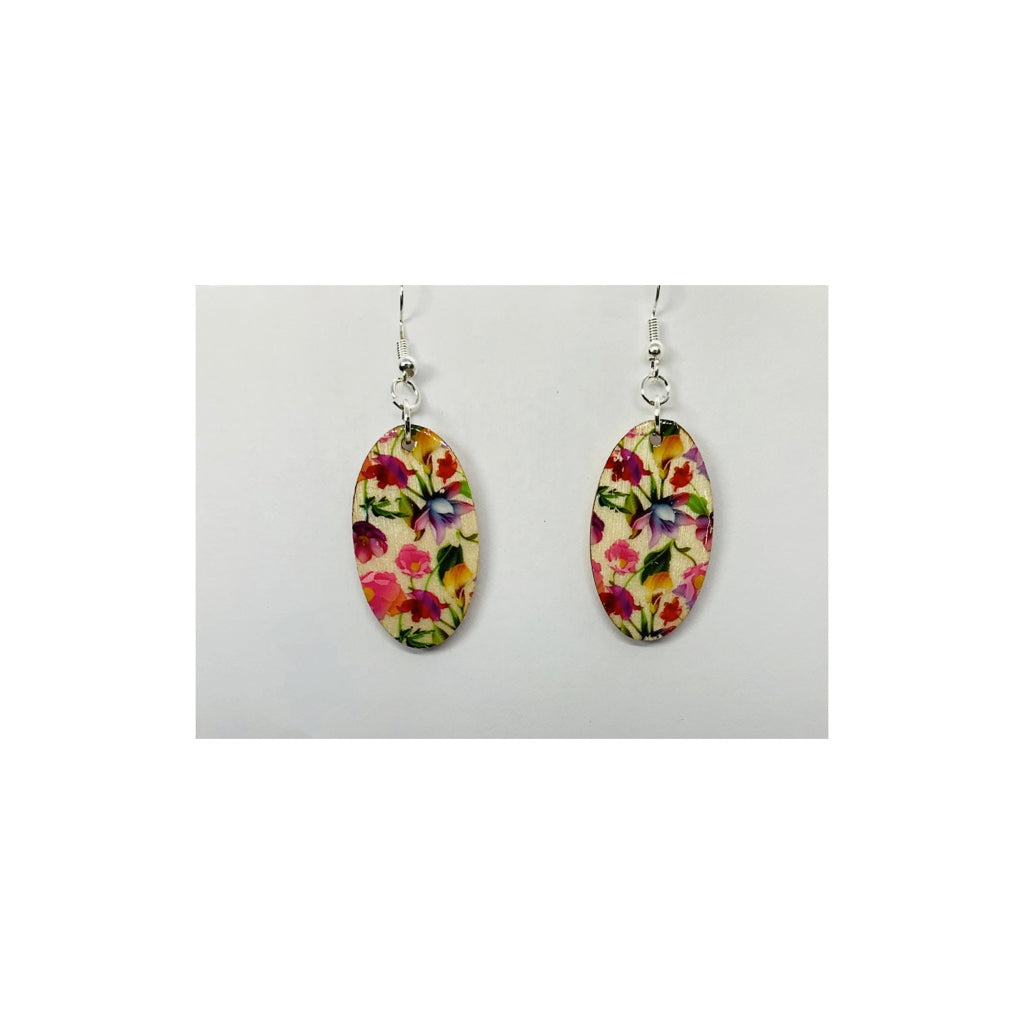 Bouquet Lightweight Wood Dangle Earring