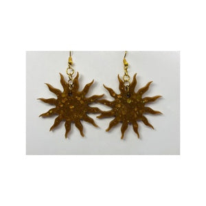 Sun Burst Sparkle Dangle Earring