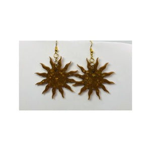 Sun Burst Sparkle Dangle Earring