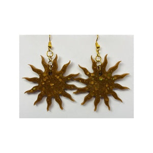 Sun Burst Sparkle Dangle Earring