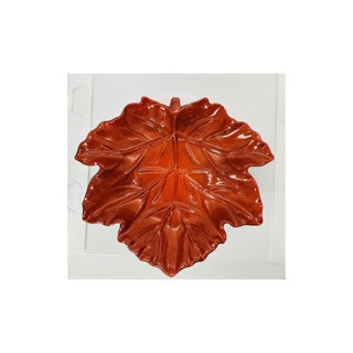 Copper Leaf Shaped Jewelry Dish