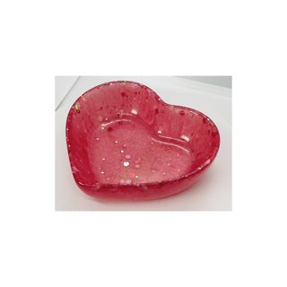 Small Pink Heart Shaped Jewelry Dish