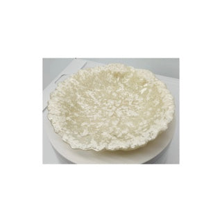 Cream Speckled Flower Jewelry Dish