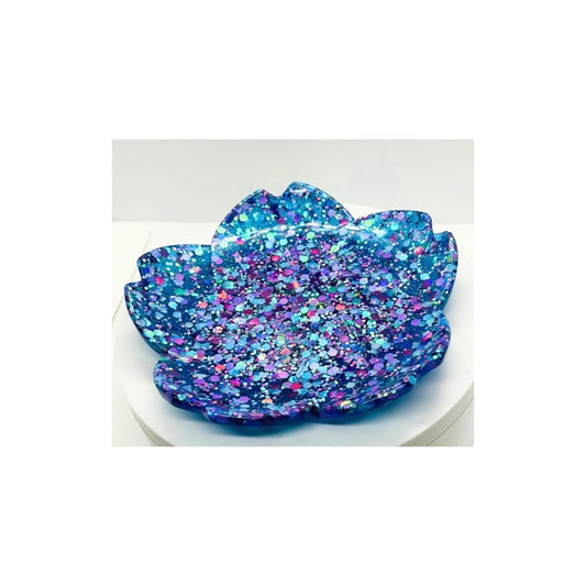 Cayn Blue Sparkle Jewelry Dish