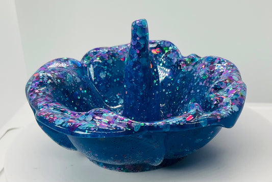 Blue Sparkle Ring Holder