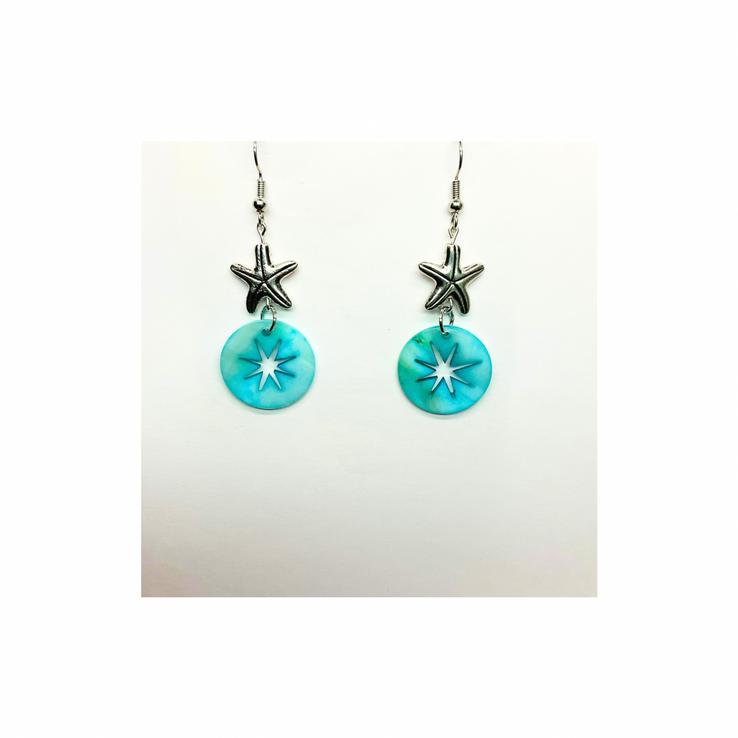 Ocean Collection Blue Starfish Dangle Earrings -  Dangle Style for Any Occasion