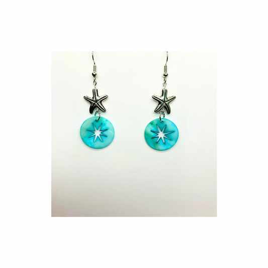 Ocean Collection Blue Starfish Dangle Earrings -  Dangle Style for Any Occasion