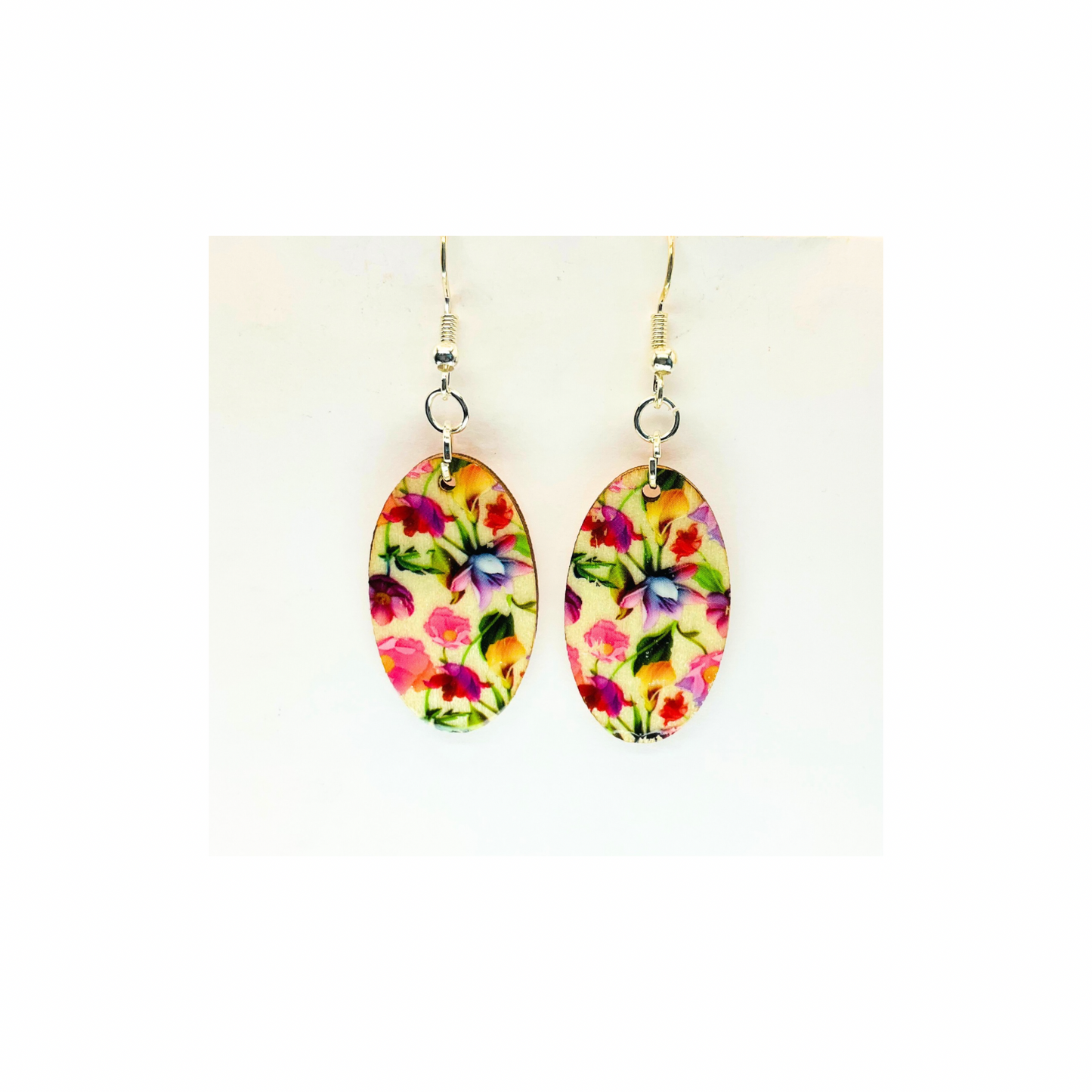 Bouquet Lightweight Wood Dangle Earring