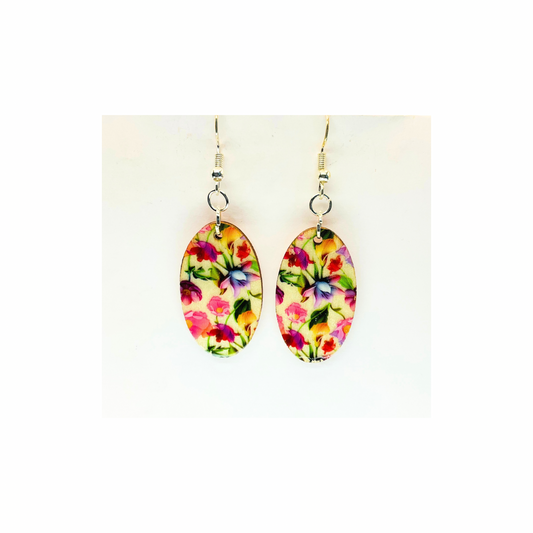 Bouquet Lightweight Wood Dangle Earring
