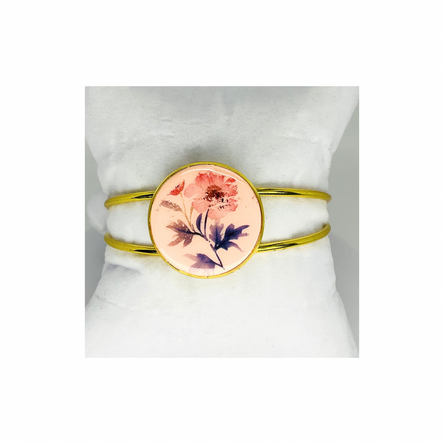 Gold Bezel Cuff Open-Back Bracelet-Crafting By BB