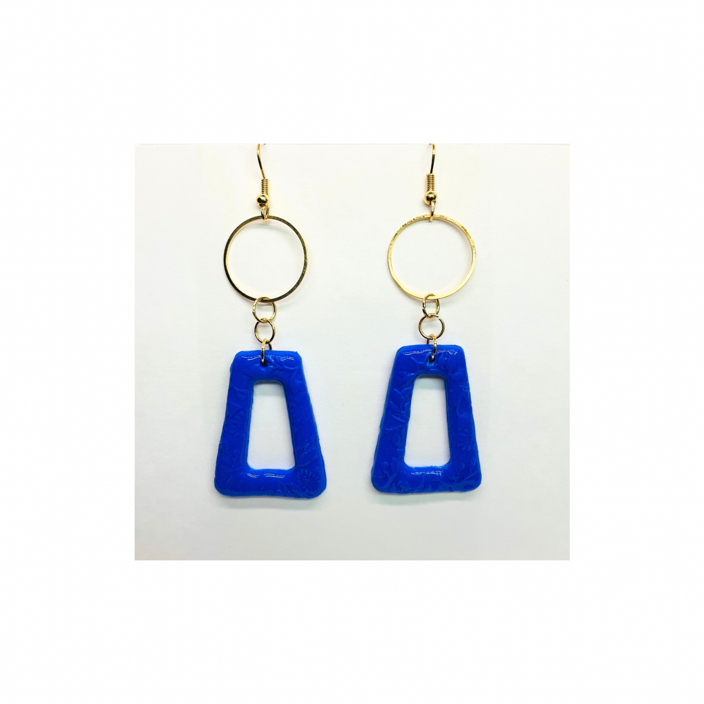 Royal Blue Dangle with Gold Accents