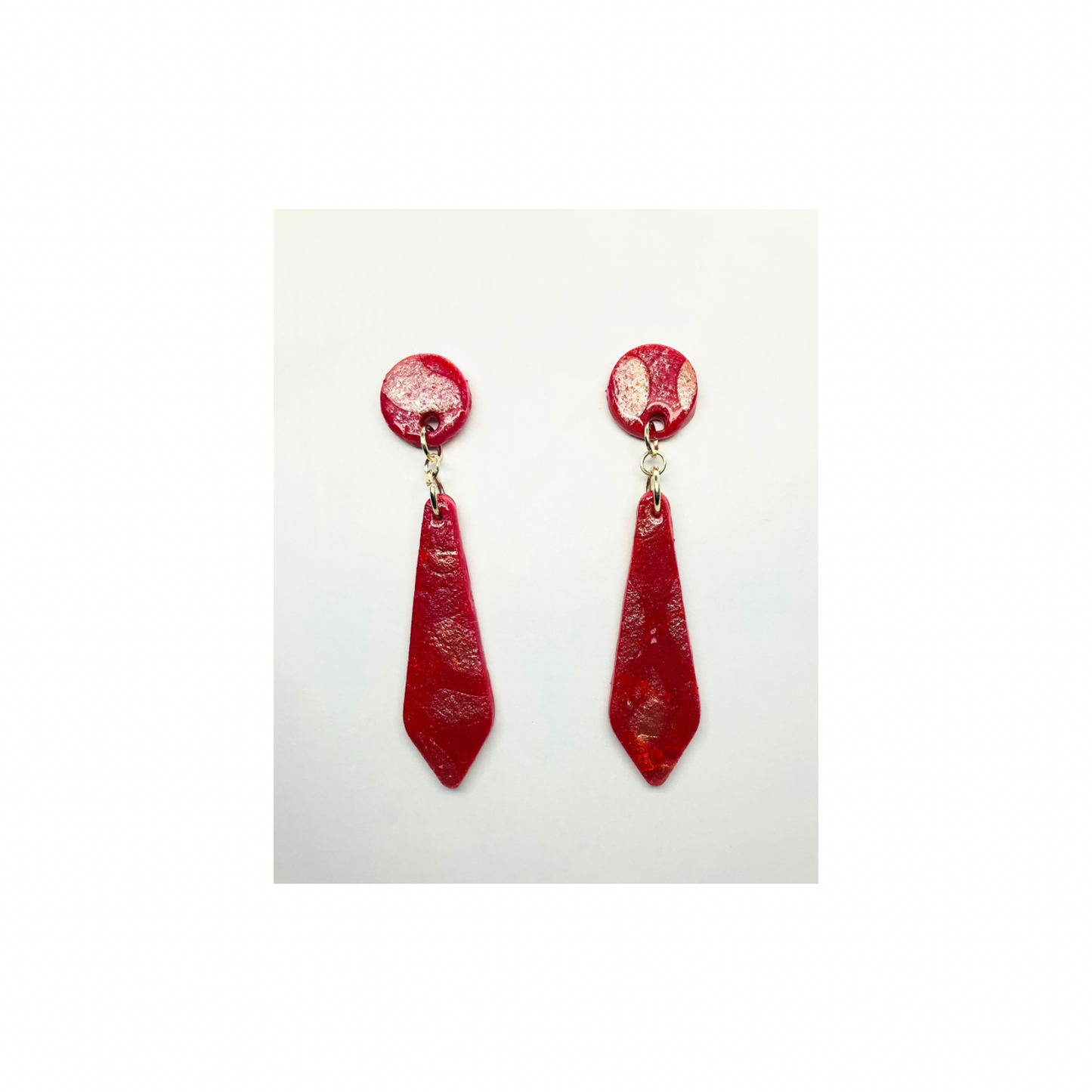 Shimmer Pink Dangle Earring