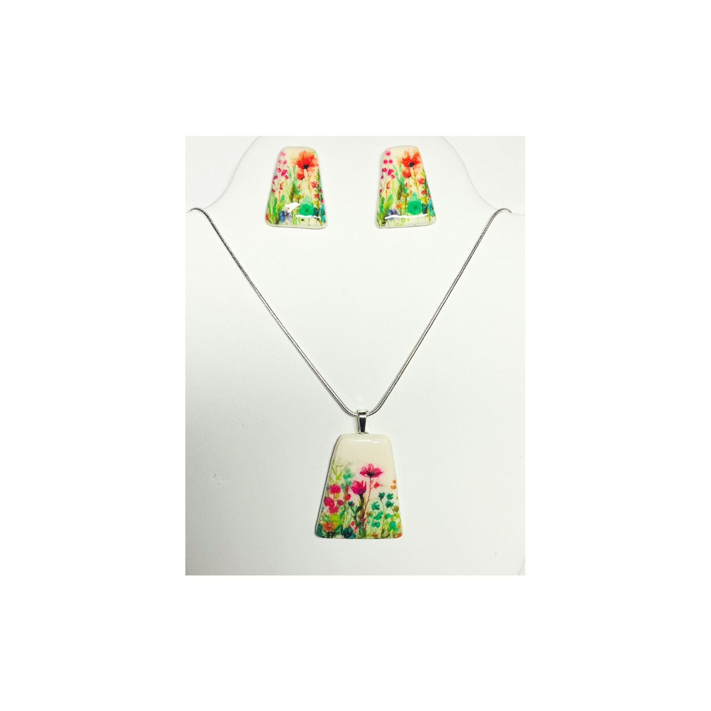 Spring Garden Necklace and Earring Set