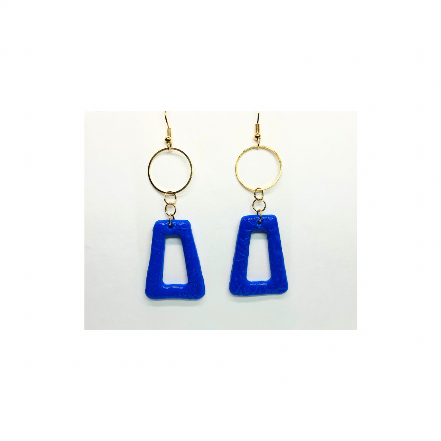Royal Blue Dangle with Gold Accents
