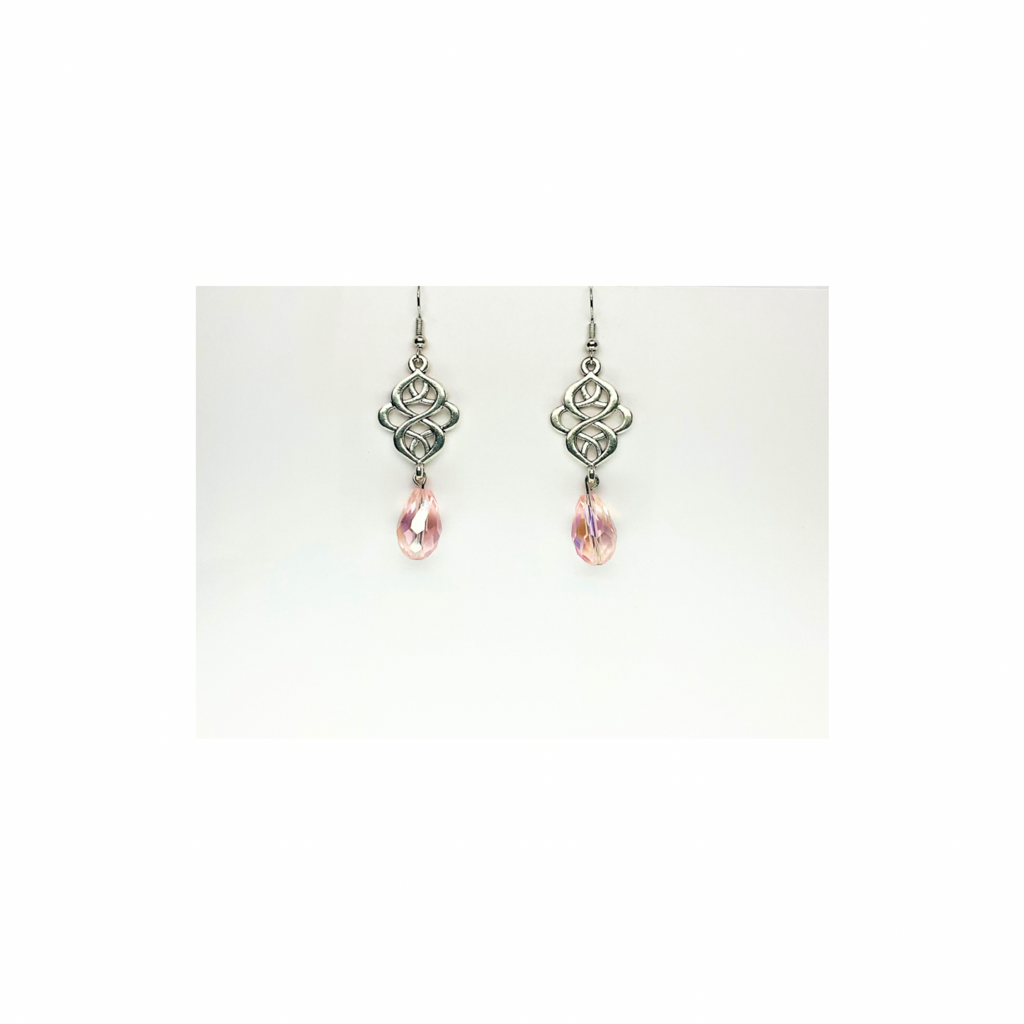 Crystal Chandelier Collection Pink Teardrop Dangle Earring for Female Fashion Jewelry Accessories