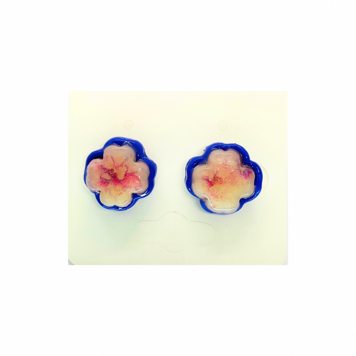 Purple Translucent Cross Stud Earrings - Elegant Female Jewelry with Classic Design for Everyday Wear