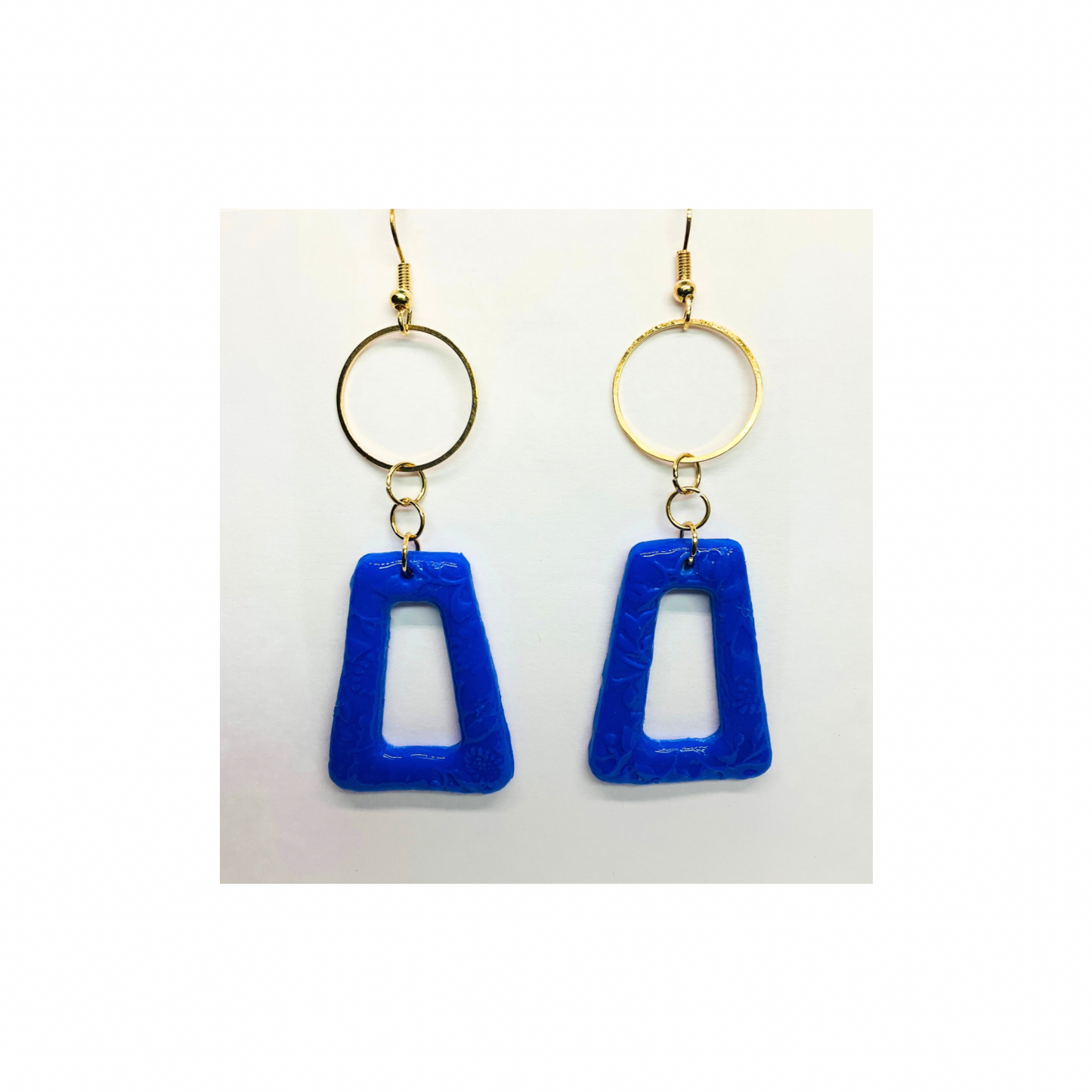 Royal Blue Dangle with Gold Accents