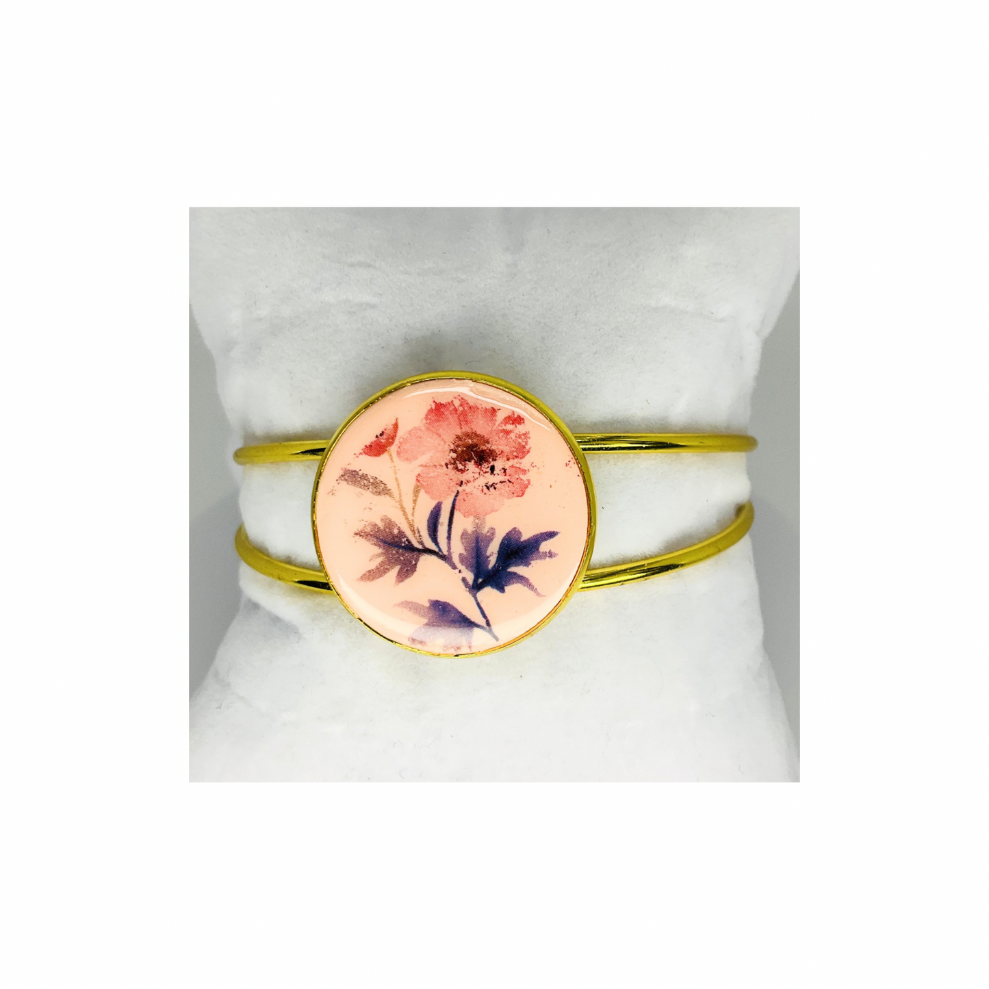 Gold Bezel Cuff Open-Back Bracelet-Crafting By BB