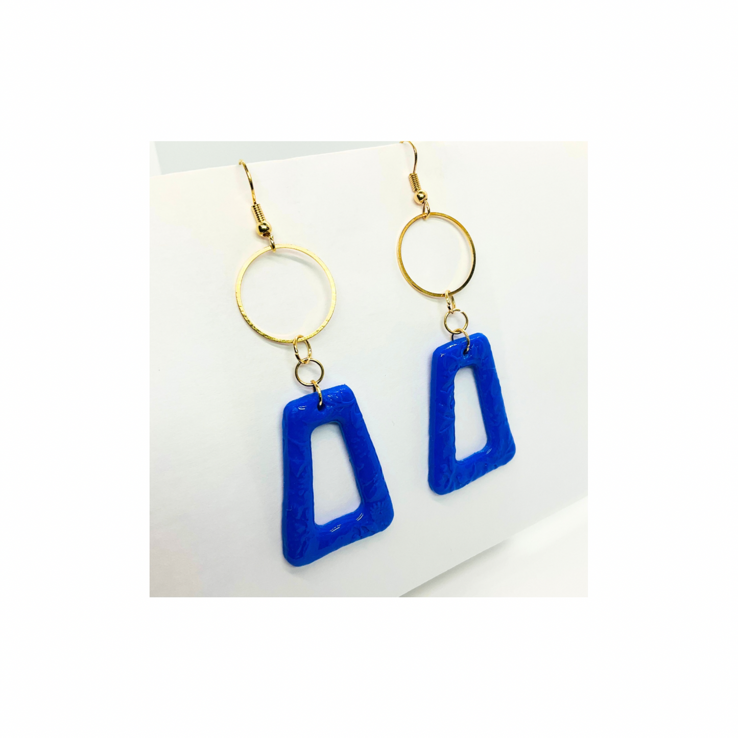 Royal Blue Dangle with Gold Accents