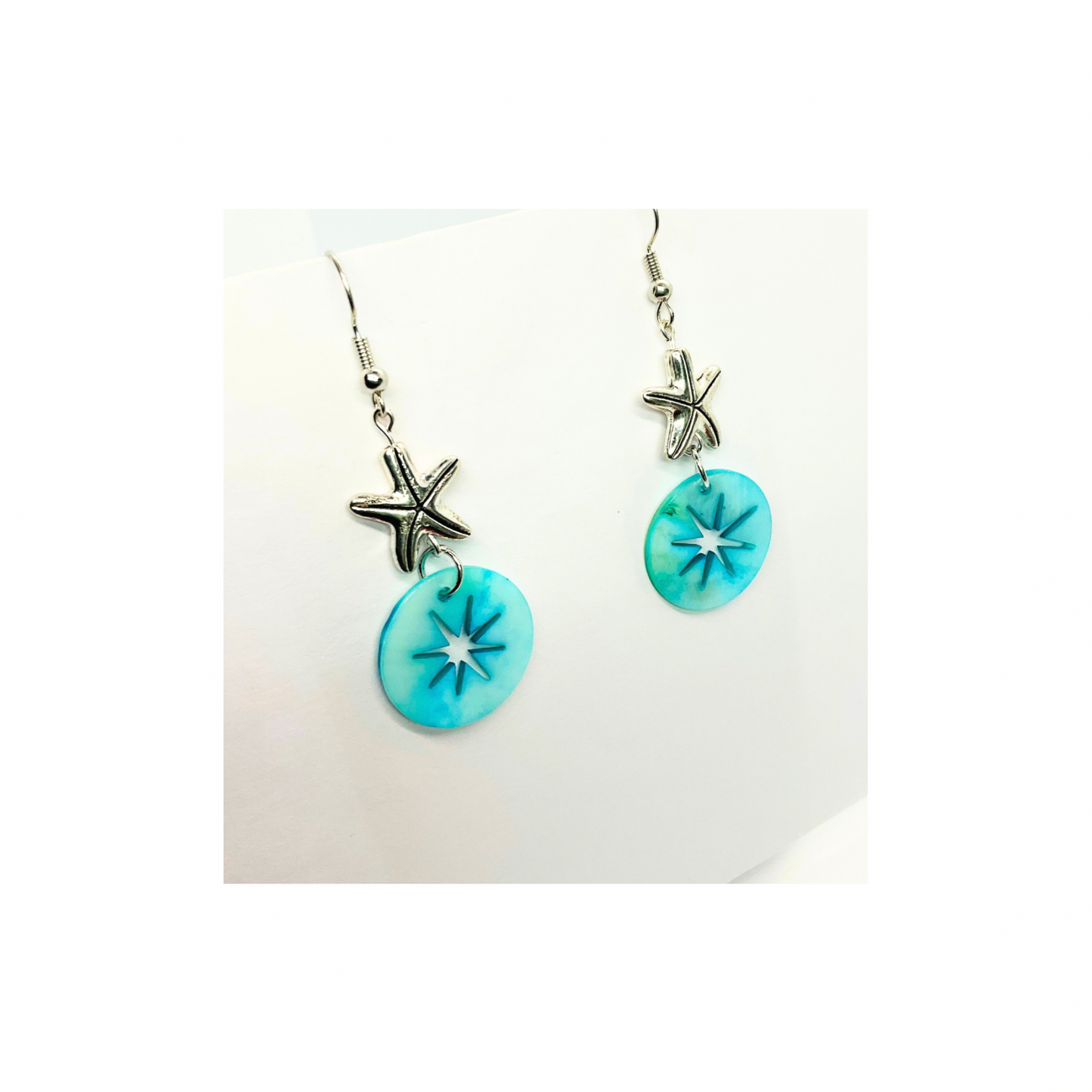 Ocean Collection Blue Starfish Dangle Earrings -  Dangle Style for Any Occasion