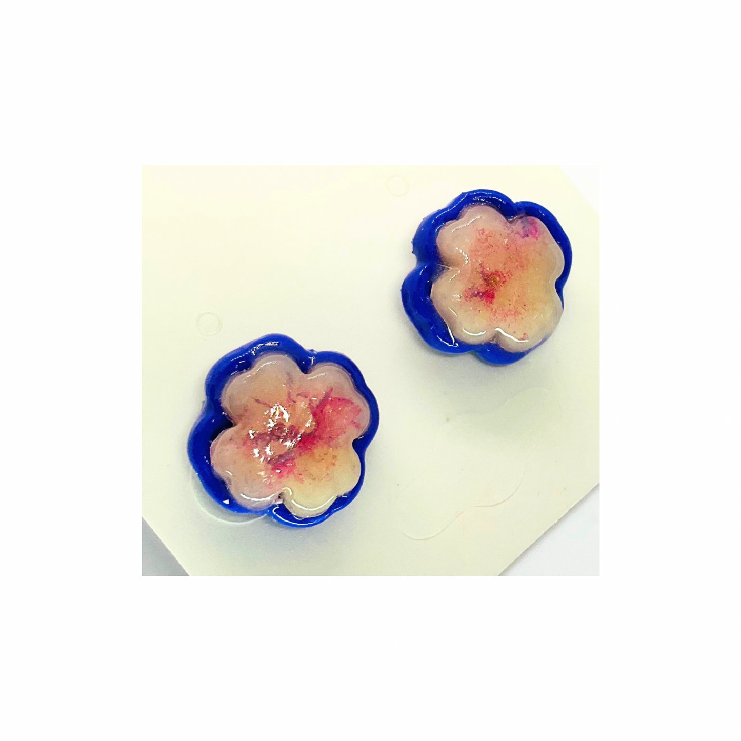 Purple Translucent Cross Stud Earrings - Elegant Female Jewelry with Classic Design for Everyday Wear