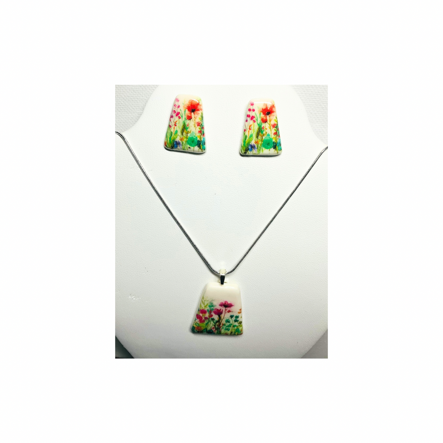 Spring Garden Necklace and Earring Set