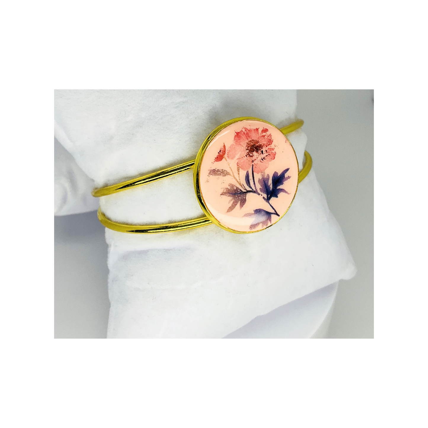 Gold Bezel Cuff Open-Back Bracelet-Crafting By BB