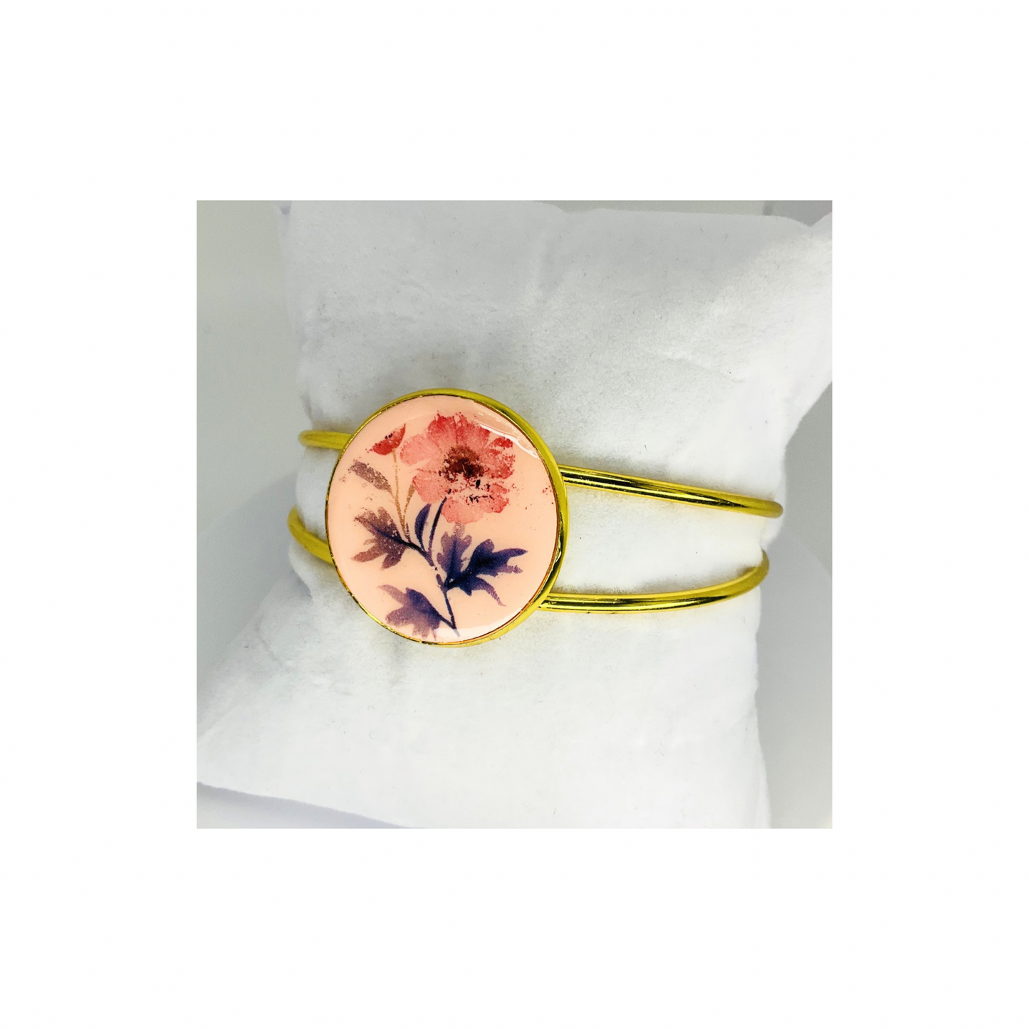 Gold Bezel Cuff Open-Back Bracelet-Crafting By BB