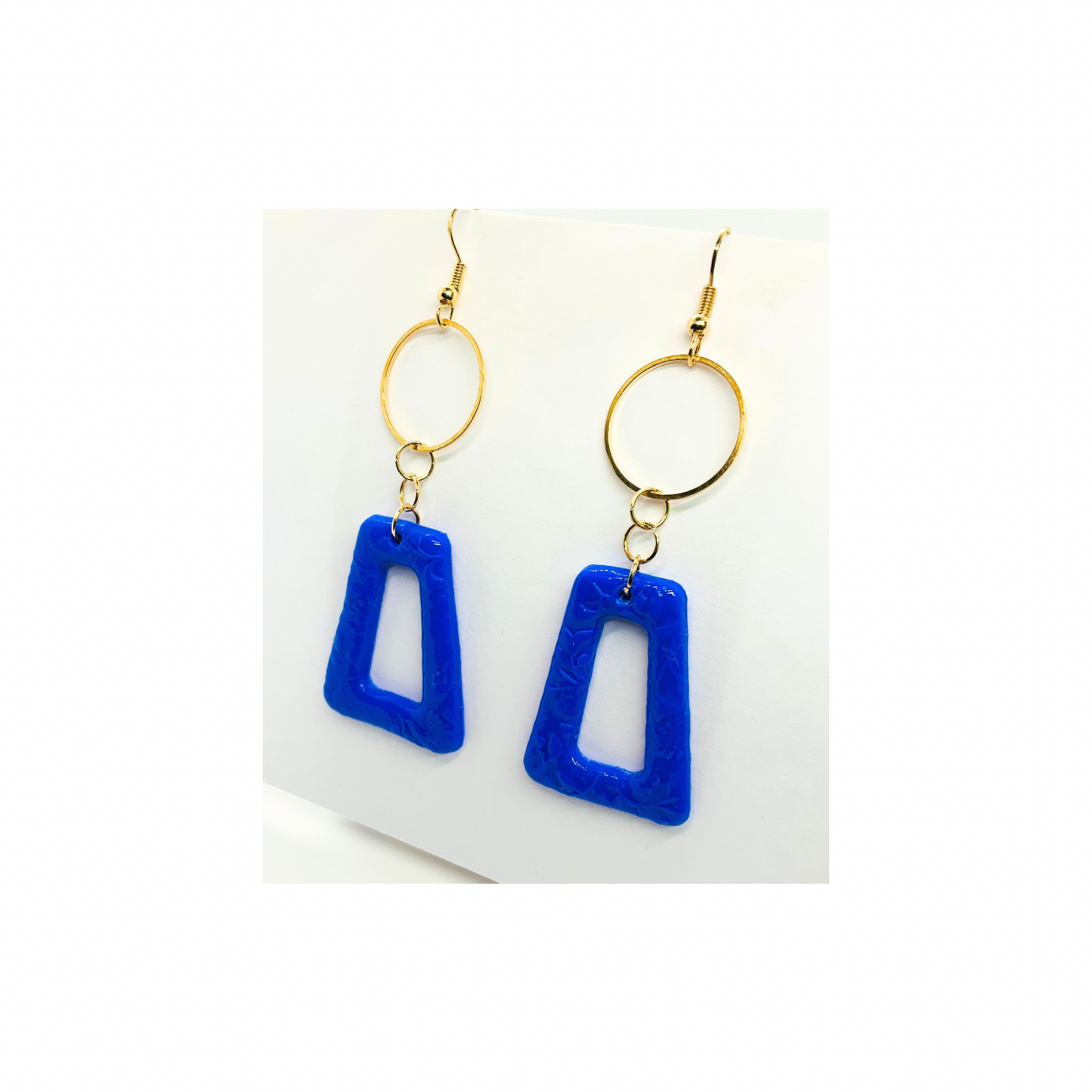 Royal Blue Dangle with Gold Accents