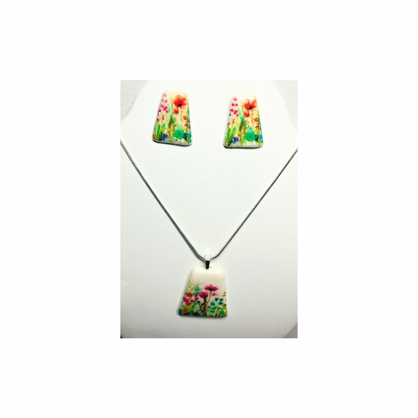 Spring Garden Necklace and Earring Set