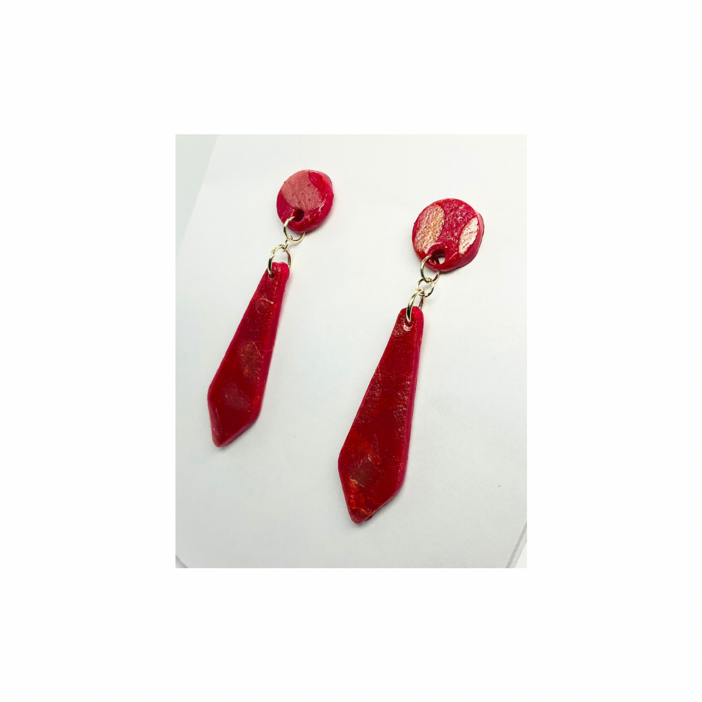 Shimmer Pink Dangle Earring