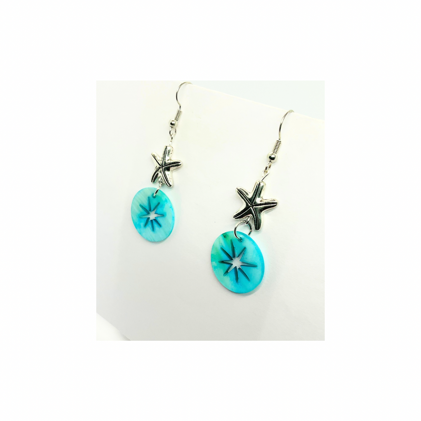 Ocean Collection Blue Starfish Dangle Earrings -  Dangle Style for Any Occasion