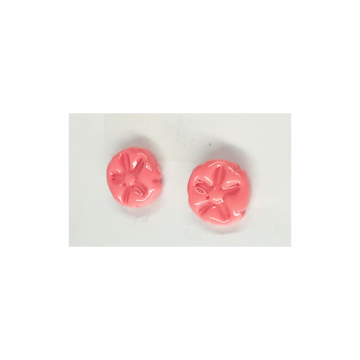 Pink Starfish Stud Earrings